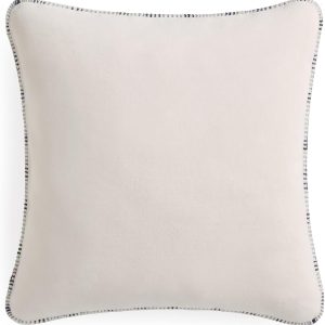Decorative Throw Pillow for Couch – Accent Pillow, Soft Textured White Cushion with Stitched Edges for Sofa, Bed & Living Room Decor, Home Decor